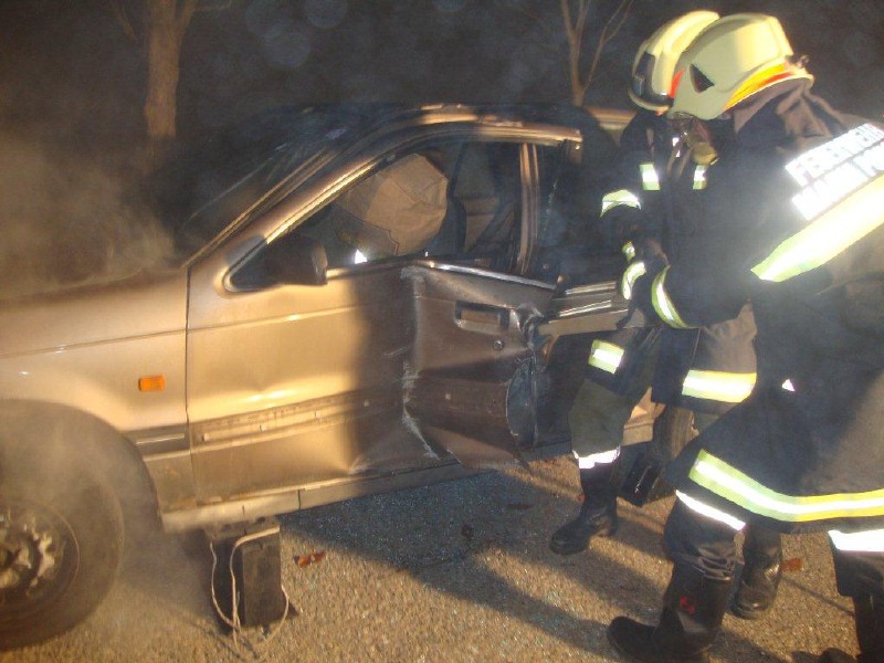 Einsatzübung Verkehrsunfall