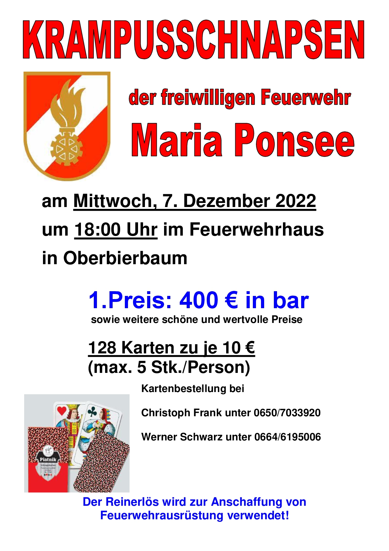 Einladung zum Krampusschnapsen 2022