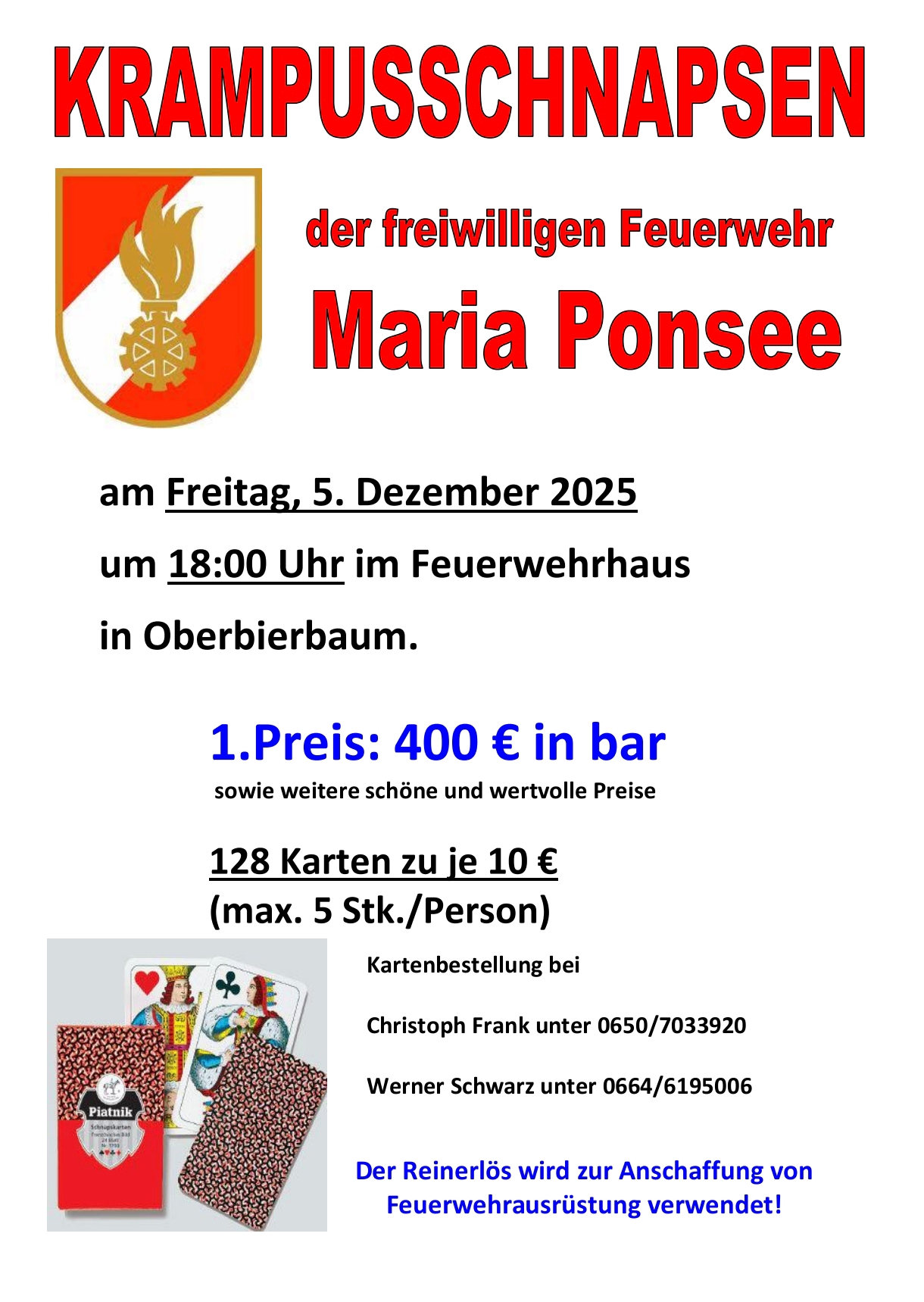 Krampusschnapsen 2025 – Sei dabei!